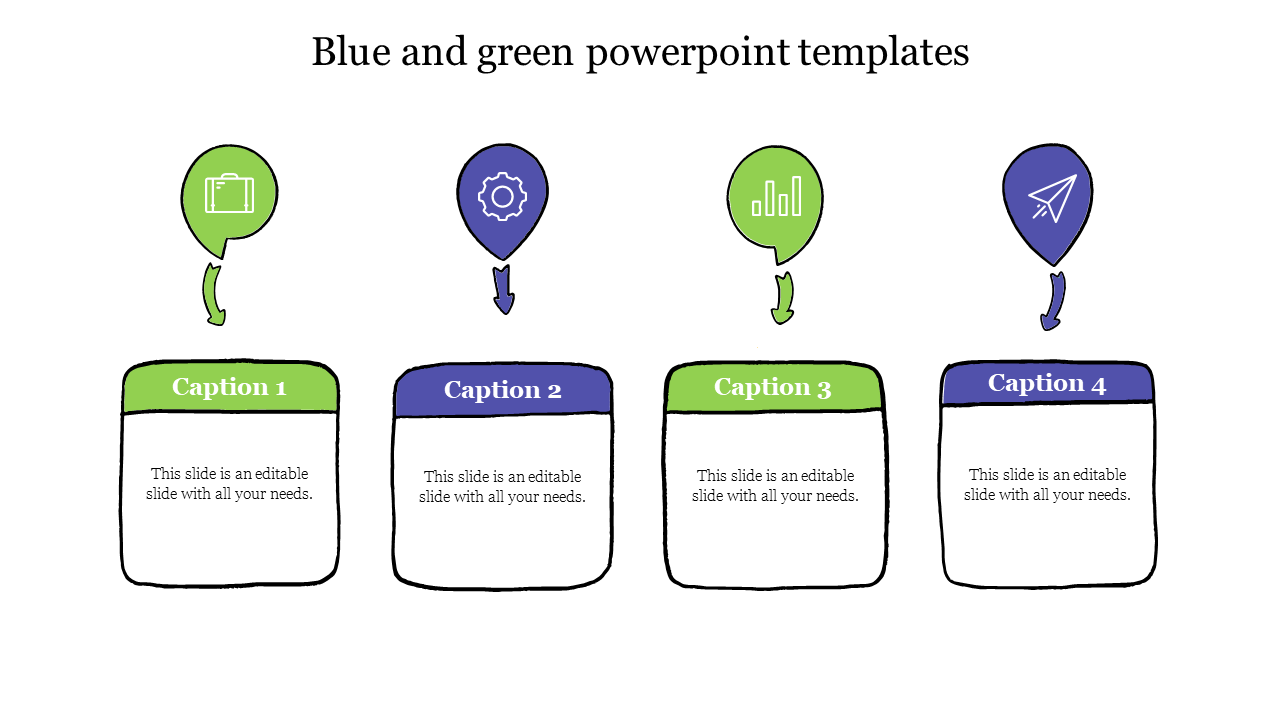 blue and green powerpoint templates